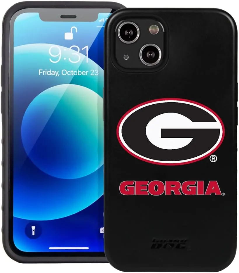 Guard Dog Case Compatible with iPhone 14 - Military Grade - Rugged Two Piece Protection - Collegiate Licensed - Georgia Bulldogs - Logo