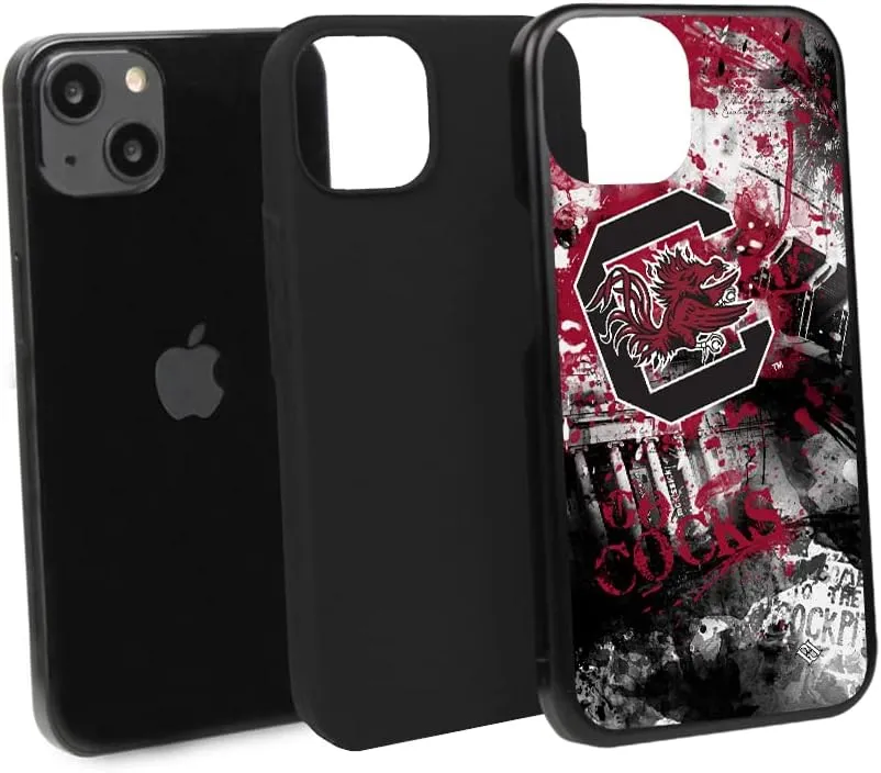 Guard Dog Case Compatible with iPhone 14 - Military Grade - Rugged Two Piece Protection - Collegiate Licensed - South Carolina Gamecocks - by Paulson Designs