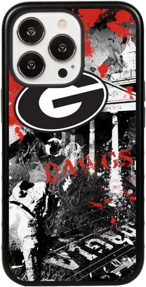 Guard Dog Case Compatible with iPhone 14 Pro - Military Grade - Rugged Two Piece Protection - Collegiate Licensed - Georgia Bulldogs - by Paulson Designs