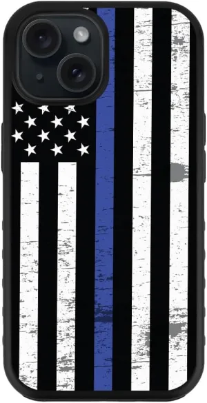 Guard Dog Case Compatible with iPhone 15 - Compatible with MagSafe - Military Grade - Rugged Two Piece Protection - Designer - American Flag - Thin Blue Line - Hero