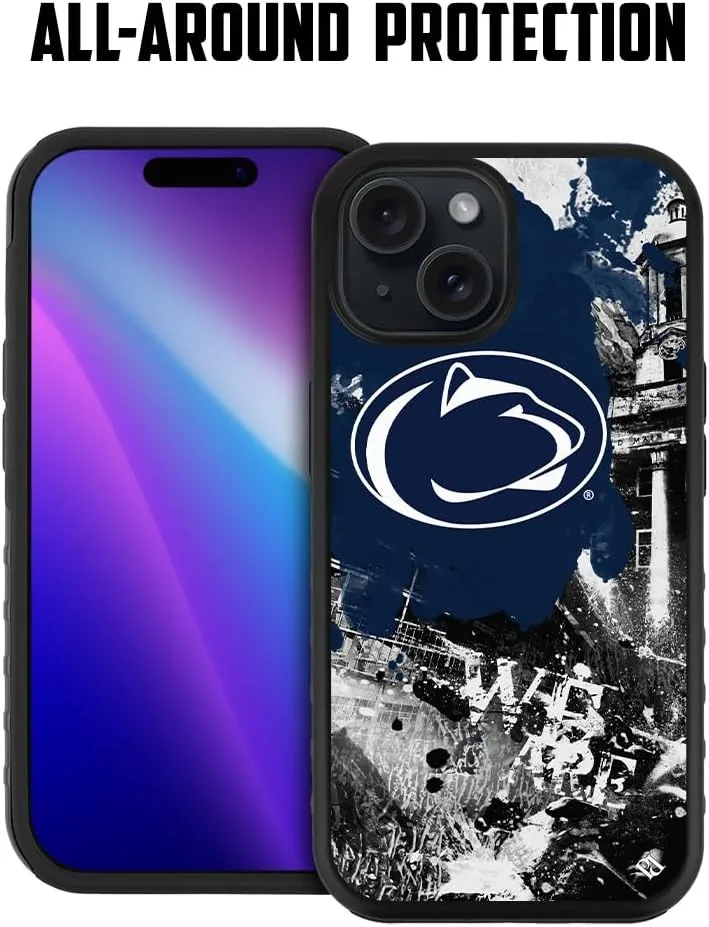 Guard Dog Case Compatible with iPhone 15 - Military Grade - Rugged Two Piece Protection - Collegiate Licensed - Penn State Nittany Lions - by Paulson Designs