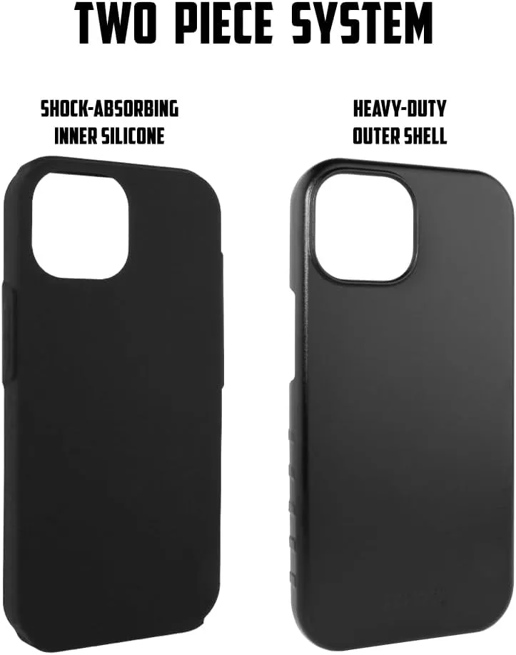 Guard Dog Case Compatible with iPhone 15 - Military Grade - Rugged Two Piece Protection - Collegiate Licensed - Penn State Nittany Lions - by Paulson Designs