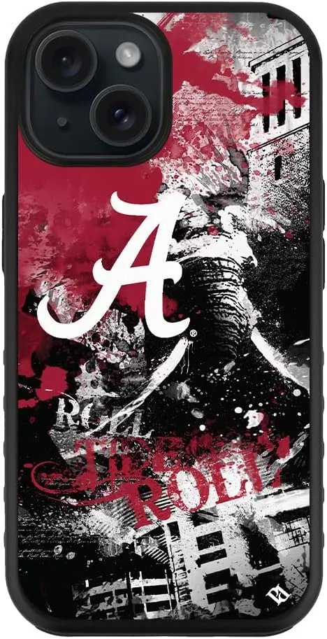 Guard Dog Case Compatible with iPhone 15 Plus - Compatible with MagSafe - Military Grade - Rugged Two Piece Protection - Collegiate Licensed - Alabama Crimson Tide - by Paulson Designs