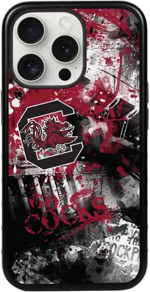 Guard Dog Case Compatible with iPhone 15 Pro Max - Military Grade - Rugged Two Piece Protection - Collegiate Licensed - South Carolina Gamecocks - by Paulson Designs