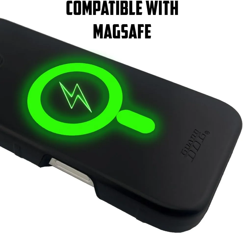 Guard Dog Case Compatible with iPhone 16 - Compatible with MagSafe - Military Grade - Rugged Two Piece Protection - Collegiate Licensed - Alabama Crimson Tide - by Paulson Designs