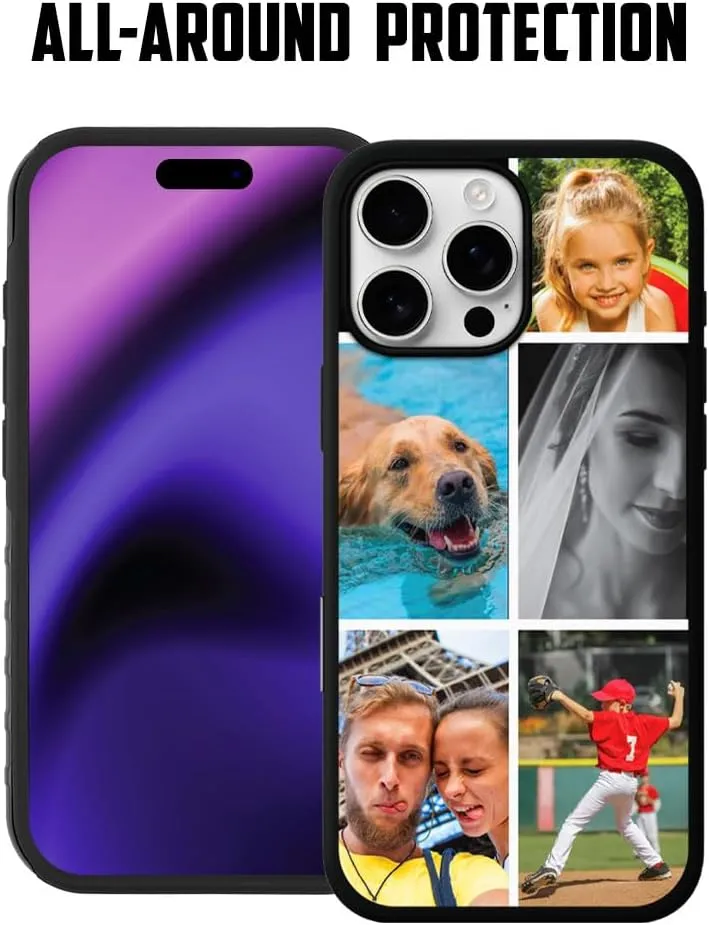Guard Dog Case Compatible with iPhone 16 Pro Max - Compatible with MagSafe - Military Grade - Rugged Two Piece Protection - Custom - Photo - Five Frame