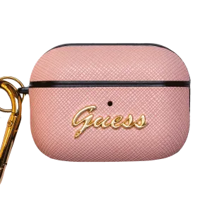 Guess Style AirPods Classic Leather Protective Case