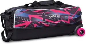 Hammer Pink Arrows Triple Tote Bowling Bag