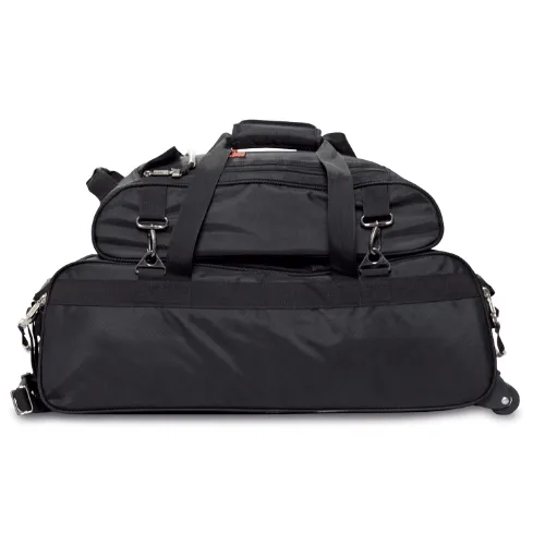 Hammer Premium Slim Triple Tote With Shoe Pouch Black Bowling Bag