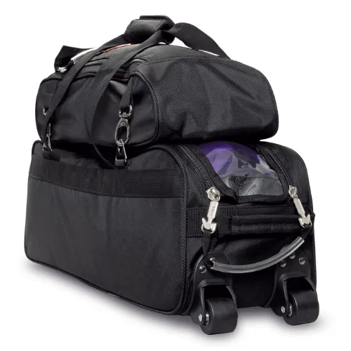 Hammer Premium Slim Triple Tote With Shoe Pouch Black Bowling Bag
