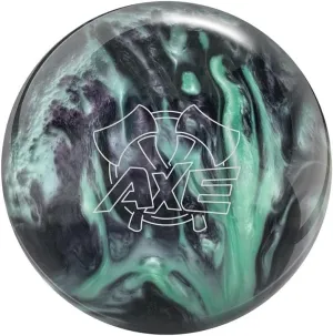 Hammer Professionally Drilled Axe Bowling Ball - Green/Smoke (This Item Includes a Free Bowlerstore Rubber Shammy- Colors Will Vary for The Shammy)