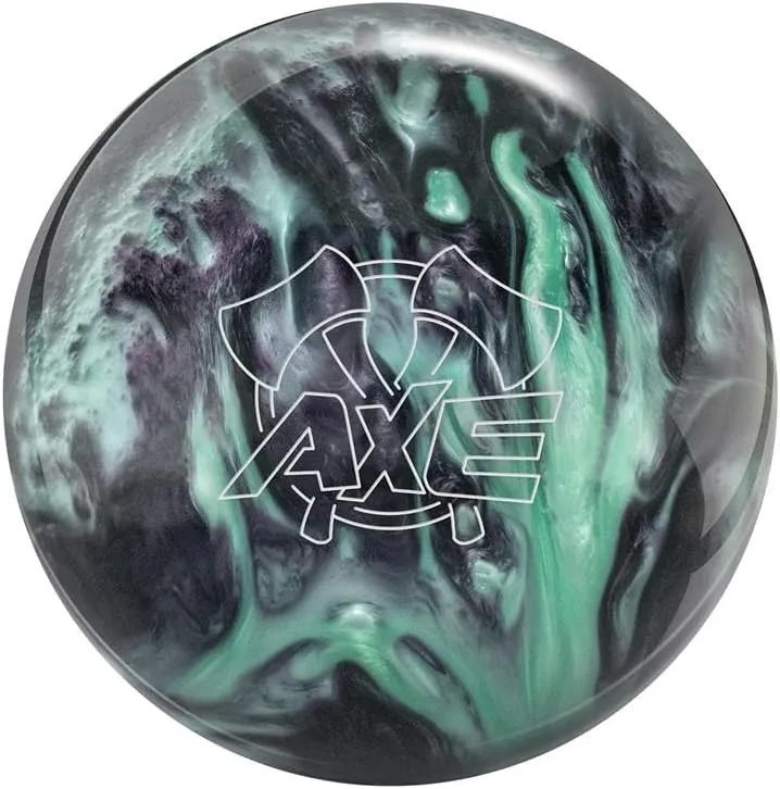 Hammer Professionally Drilled Axe Bowling Ball - Green/Smoke (This Item Includes a Free Bowlerstore Rubber Shammy- Colors Will Vary for The Shammy)