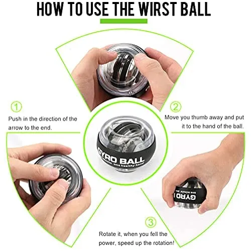 Hand Grip Strengthener Workout Kit (10Pcs )Hands Grip Strength Trainer, Forearm Gripper, Finger Exerciser Stretcher Wrist Ball, Stress Relief Ball for Men and Women, Injury Recovery