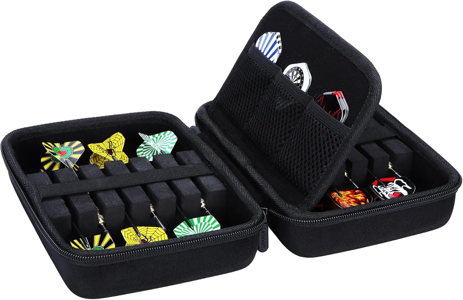 Hard Case Compatible with Steel or Soft Darts Set, Storage Holder Fits Dart Tips Shafts Flights and Accessories