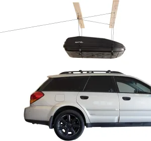 HARKEN Hoister Heavy Cargo Carrier Overhead Garage Storage 4-Point Hoist System for 145lb Carriers, Dinghies, Kayaks, Canoes, Heavy Storage (145lb Capacity, 10ft Ceiling), Model 7803