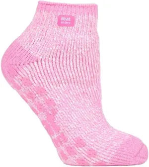 HEAT HOLDERS - Ladies low cut thermal slipper ankle socks in 4 colors, 5-9 US