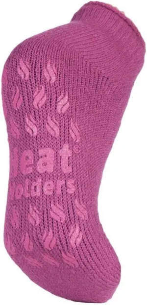 HEAT HOLDERS - Ladies low cut thermal slipper ankle socks in 4 colors, 5-9 US