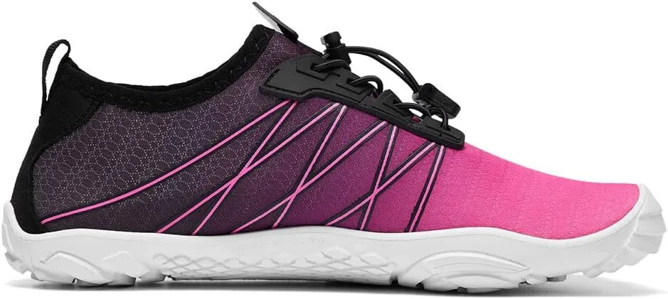 HIITAVE Water Shoes Non Slip Aqua Shoes Barefoot Quick Dry Lightweight with Beach River Swim Pool for Men Women Gradient Color…