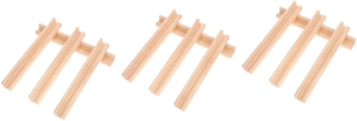 Homoyoyo Sets Dominoes Holders Racks Wooden Desktop Trays Decorative Holders for Letter Display Bases Toy Cards Base Pcs