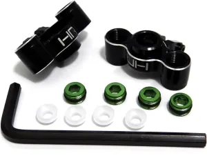 Hot Racing VXS21G01 Aluminum Knuckles 1/16 Pair (Green Screw)