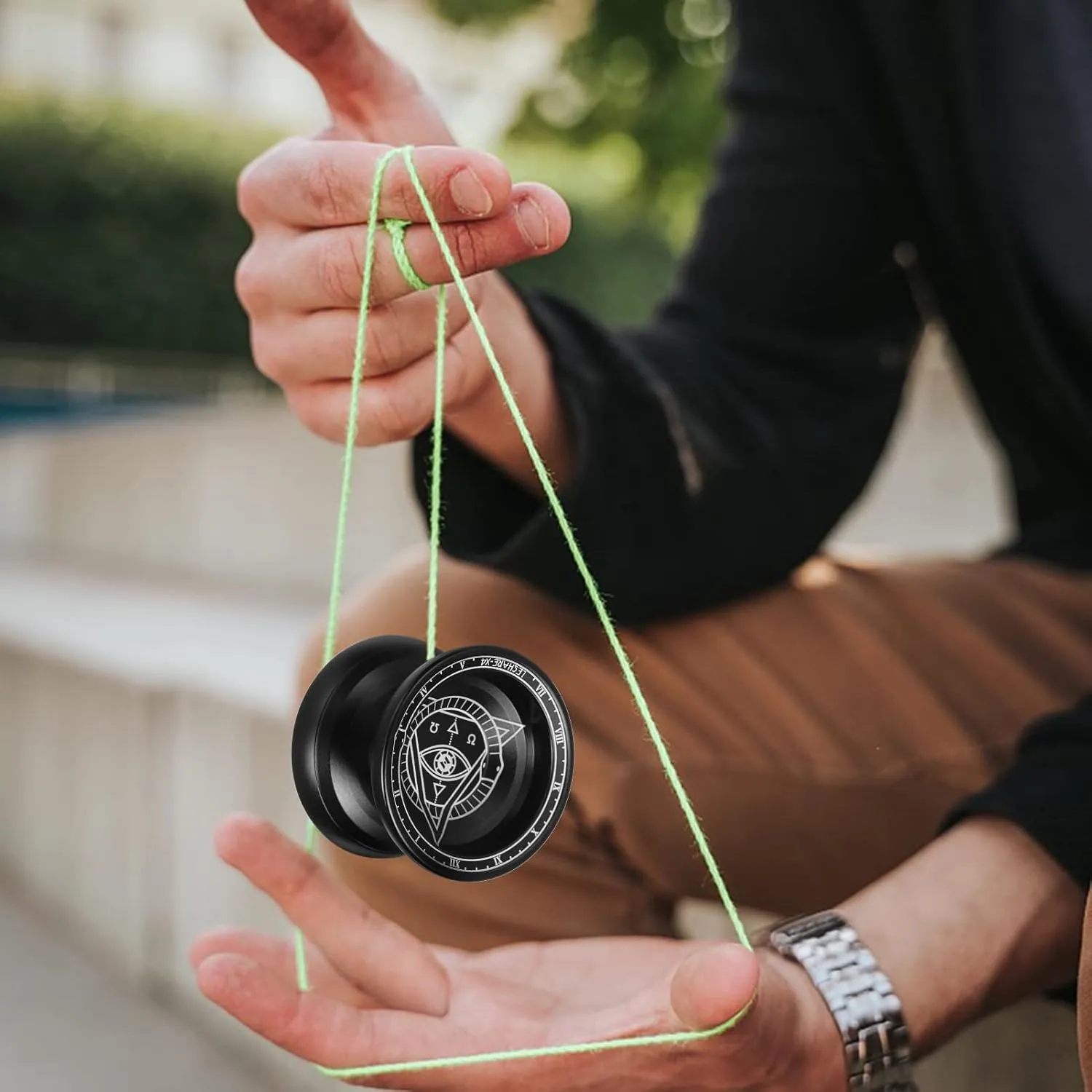 HXBER YOYO Ball, Professional Yoyo Competitive Aluminum Yoyo Ball Yo Yo Gift with Strings and Glove