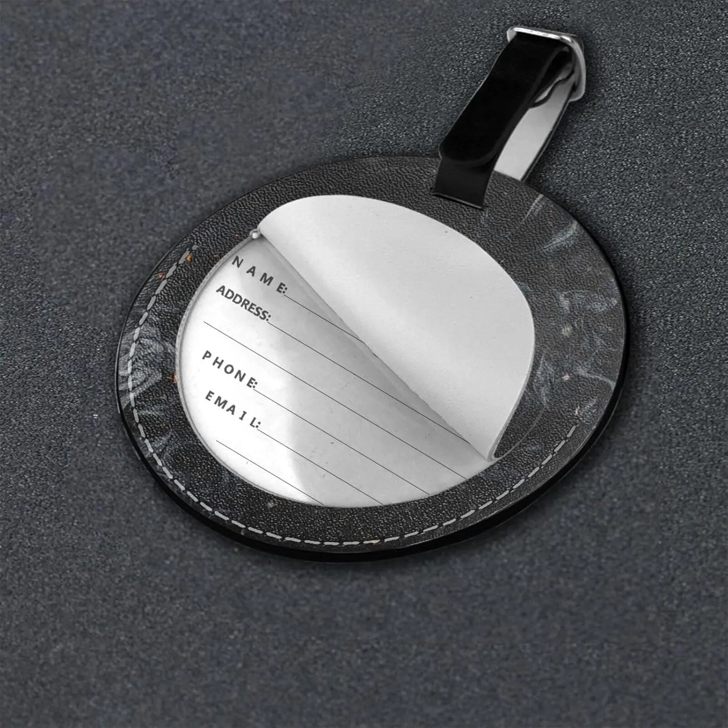 I Love Mentally Unstable Women Luggage Tag with Name Id Round Luggage Tag, for Suitcase Travel Bag 4 PCS