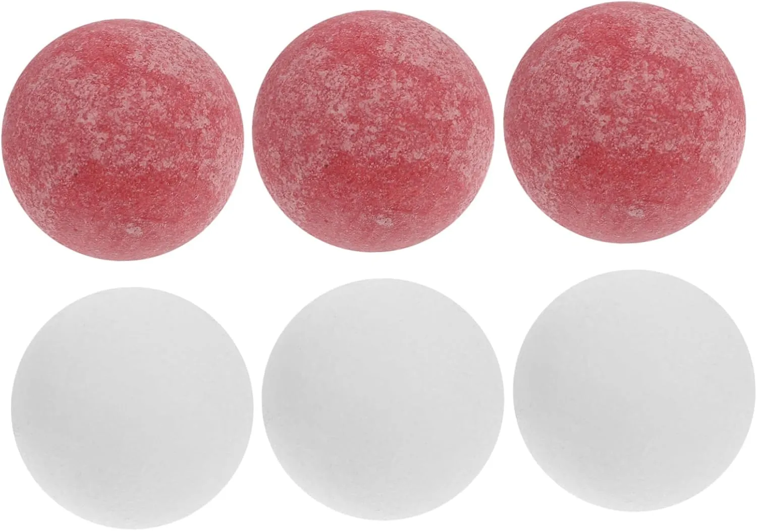IMIKEYA 6Pcs Matte Finish Foosball Balls Replacement Mini Soccer Balls for Tabletop Football Comfortable Grip for Foosball Accessories and Parties