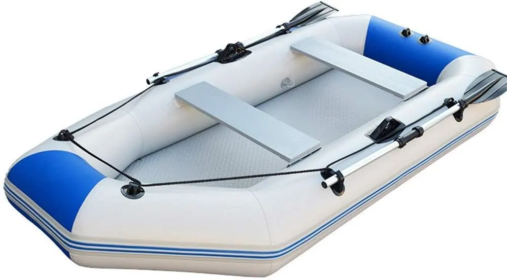 Inflatable Kayak 2.3 Meters 3-4 People Fishing Boat Motor Inflatable Boat Kayak Upgraded Rubber Boat Thick Hard Bottom Inflatable Boat