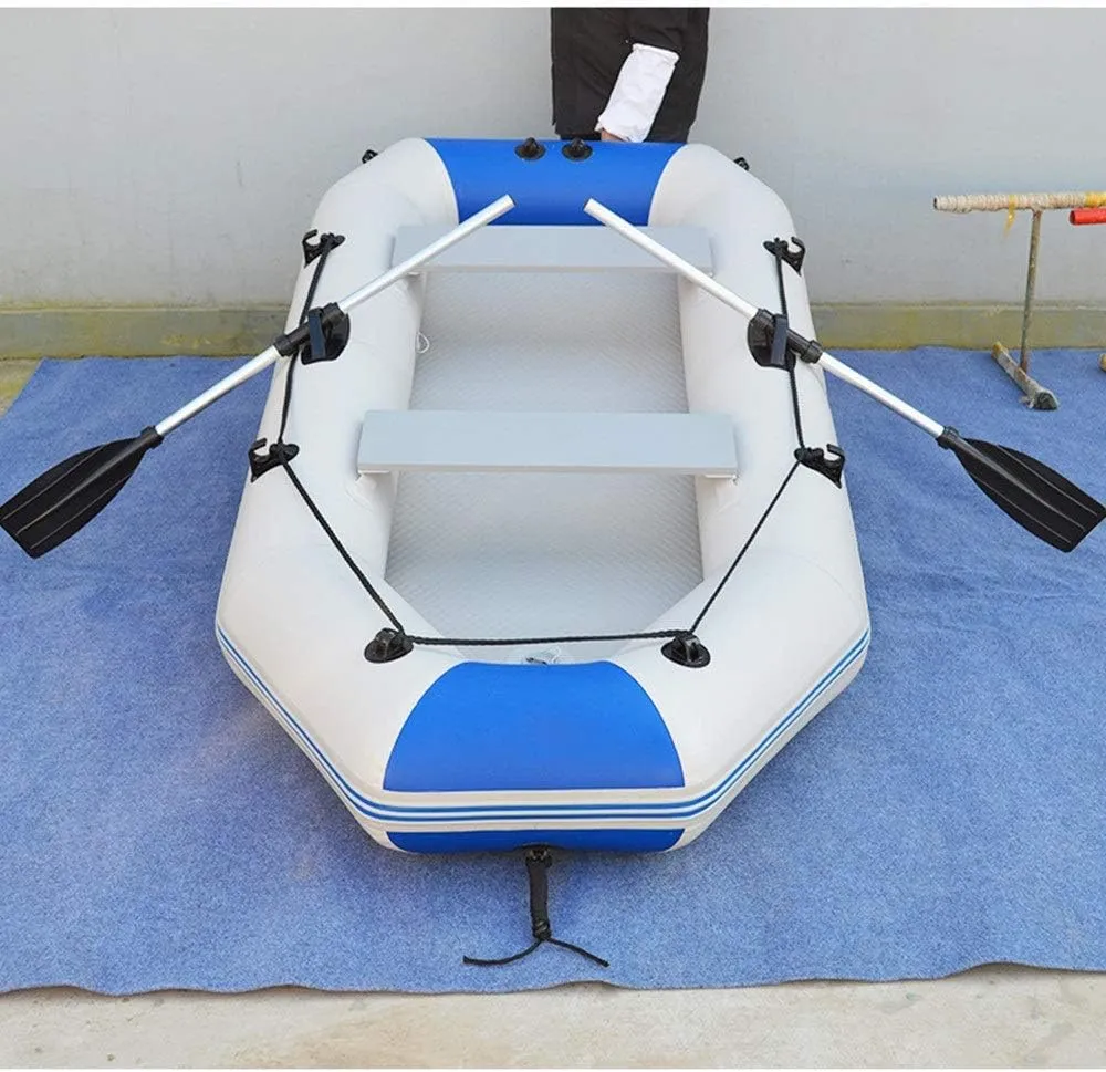 Inflatable Kayak 2.3 Meters 3-4 People Fishing Boat Motor Inflatable Boat Kayak Upgraded Rubber Boat Thick Hard Bottom Inflatable Boat