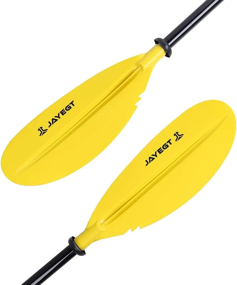 JAYEGT Kayak Paddle 87.4Inch/222CM Aluminum Alloy Shaft Kayaking Boating Oar with Paddle Leash, 1 Paddle   1 Leash