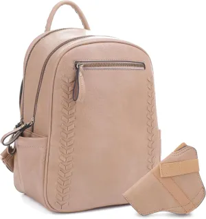 JESSIE & JAMES Women's Large Multi Compartments Fashion Concealed Carry Backpack|TP