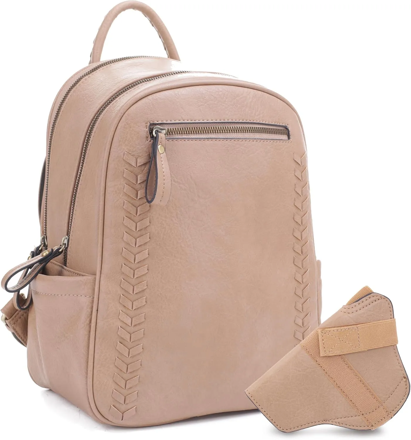JESSIE & JAMES Women's Large Multi Compartments Fashion Concealed Carry Backpack|TP