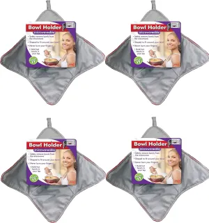 Jokari Hot Bowl Holders are Microwavable and Combine Benefits of a Hotpad and Cozy for a Hot, Warm or Even Cold Soup Bowl or Pot. Stabilizer and Hugger Shaped for Large and Small Bowls for Easy Eating