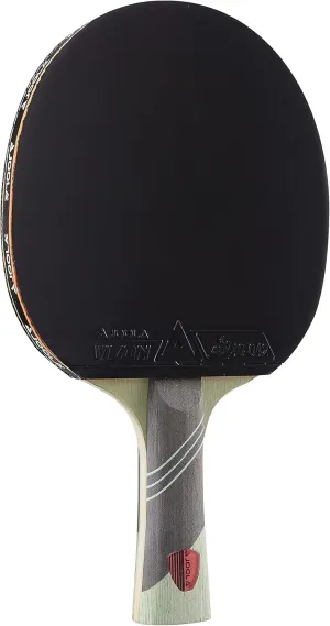 JOOLA Omega Speed - Table Tennis Racket for Advanced Training with Flared Handle - Tournament Level Ping Pong Paddle with Vizon Table Tennis Rubber- Designed for Speed
