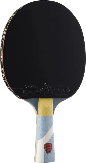 JOOLA Omega Strata - Table Tennis Racket with Flared Handle - Tournament Level Ping Pong Paddle with Vizon Table Tennis Rubber - Designed for Spin