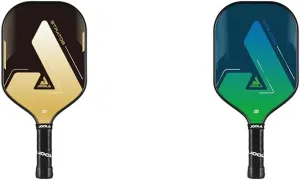 JOOLA Pickleball Paddle 2-Pack – Green & Gold Stratos Rackets, USAPA Approved, Fiberglass Surface, Honeycomb Core, Lightweight & Durable Pickleball Set for Beginners & Intermediate Players