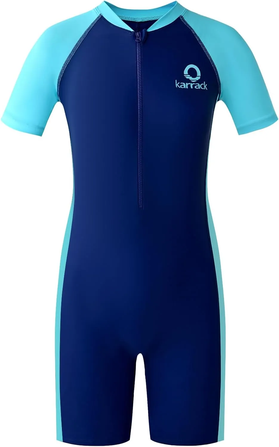 karrack Girls and Boys One Piece Rash Guard Swimsuit Kid Water Sport Short Swimsuit UPF 50  Sun Protection Bathing Suits