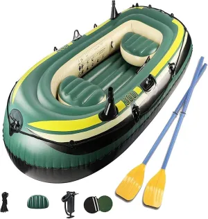 Kayak Adult Green Inflatable Kayak Plastic Boat Three Person Kayak Fishing Boat Inflatable Boat Outdoor Rubber Boat