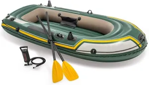 Kayak,236×114×41CM,PVC Thickened Inflatable Boat Drift Boat Fishing Boat Rubber Adult Adventure Canoe,2-Person Inflatable Kayak with Plastic Paddle and Air Pump