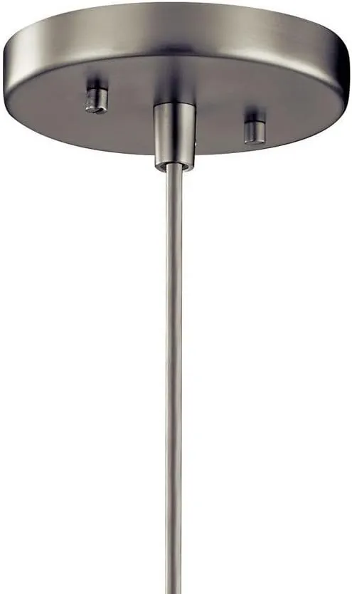 Kichler Avery 9.25" 1 Light Goblet Mini Pendant with Clear Seeded Glass Olde Bronze®