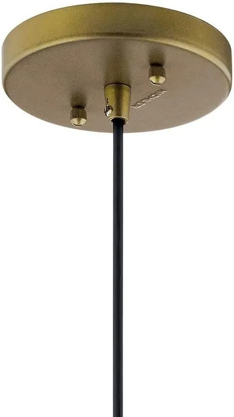 Kichler Avery 9.25" 1 Light Goblet Mini Pendant with Clear Seeded Glass Olde Bronze®
