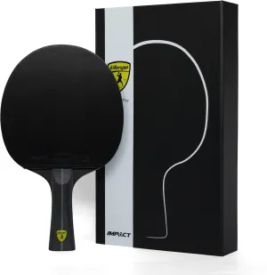 Killerspin Impact Series Table Tennis Paddles - Black/Black Ping Pong Racket, Table Tennis Equipment for Beginners/Intermediates - Ensures Solid Control and Spin