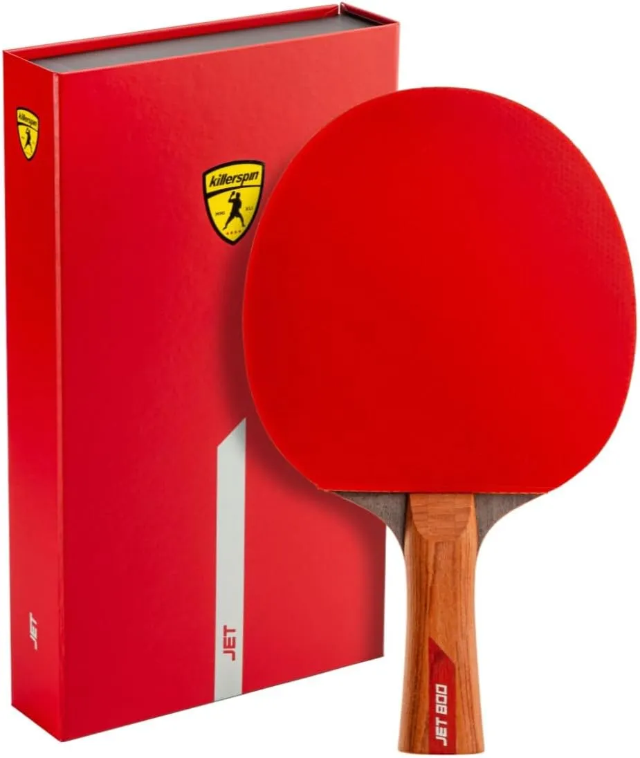 Killerspin Jet 800 Speed N2 - A Professional Grade Ping Pong Paddle - ITTF Approved Table Tennis Paddle - Competition Grade, Advanced Players, Red/Black