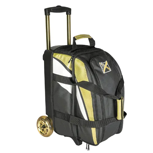 KR Strikeforce Cruiser Lux Double Roller Gold Bowling Bag