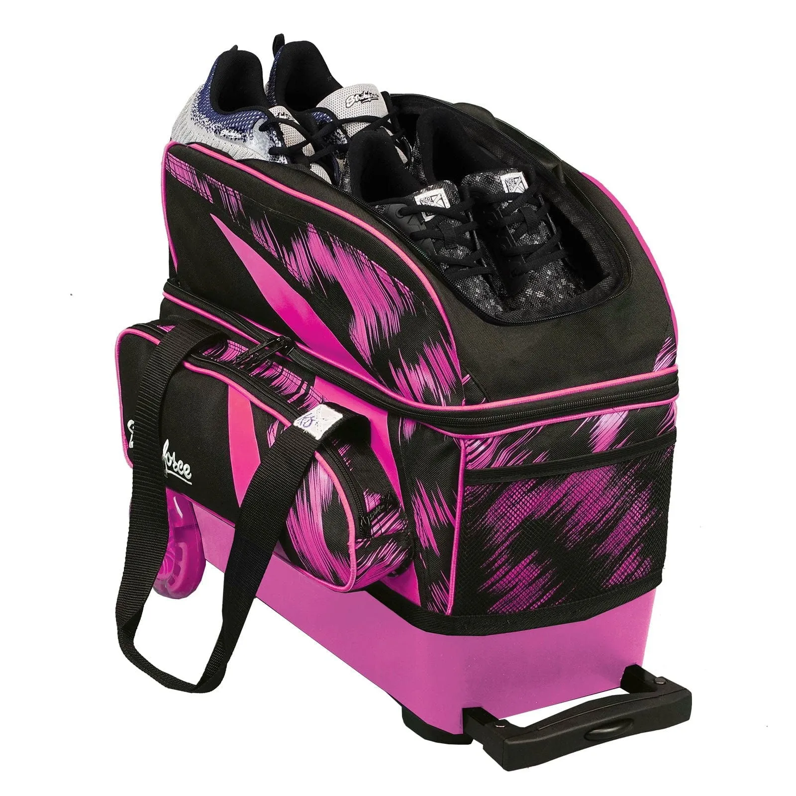 KR Strikeforce Cruiser Scratch Double Roller Pink Bowling Bag