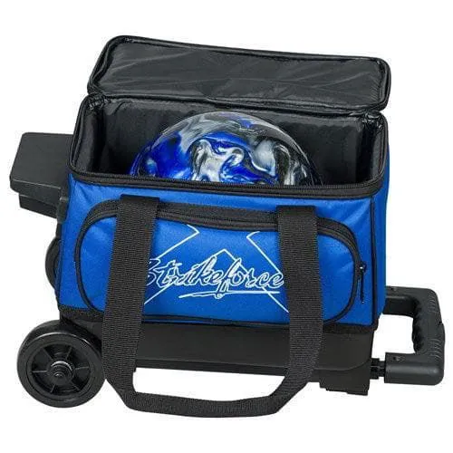 KR Strikeforce Hybrid Black Royal Single Roller Bowling Bag