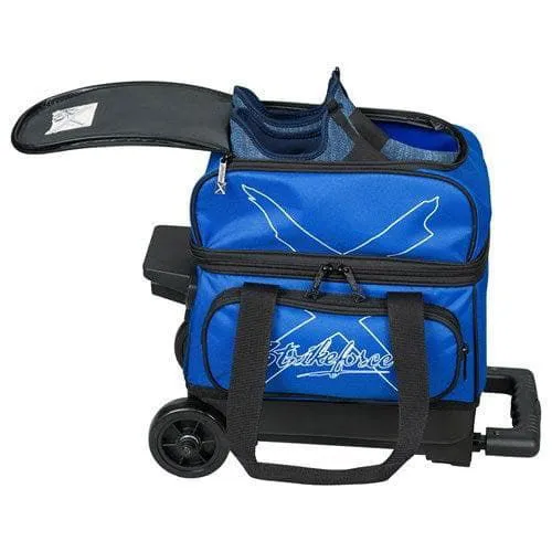 KR Strikeforce Hybrid Black Royal Single Roller Bowling Bag
