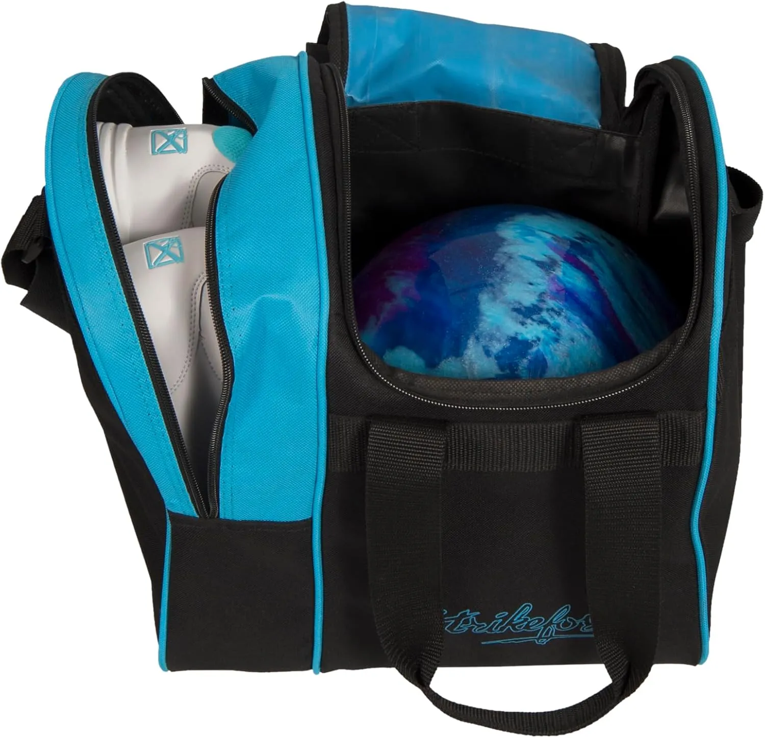 KR Strikeforce Rook Single Tote with Side Shoe Compartment - Holds One Ball and Pair of Shoes up to Size 11