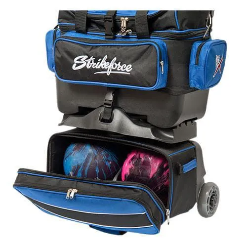 KR Strikeforce Royal Flush 4 Ball Roller Royal Black Bowling Bag