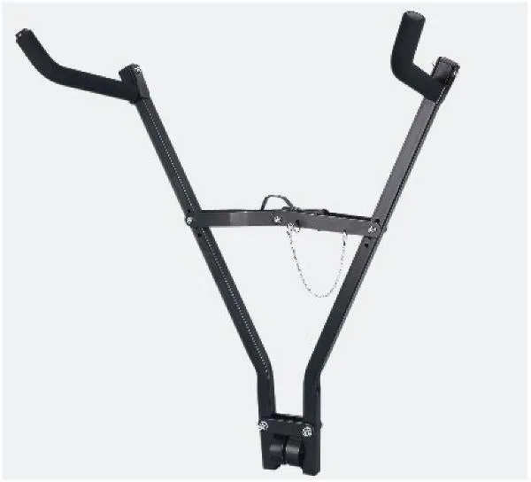 KWT TOW BALL CAR RACK - FITS 2 BIKES, ANGULATED FOAM ARMS, SAFETY SUPPORT PINS AND STRAPS UP TO 18kg load